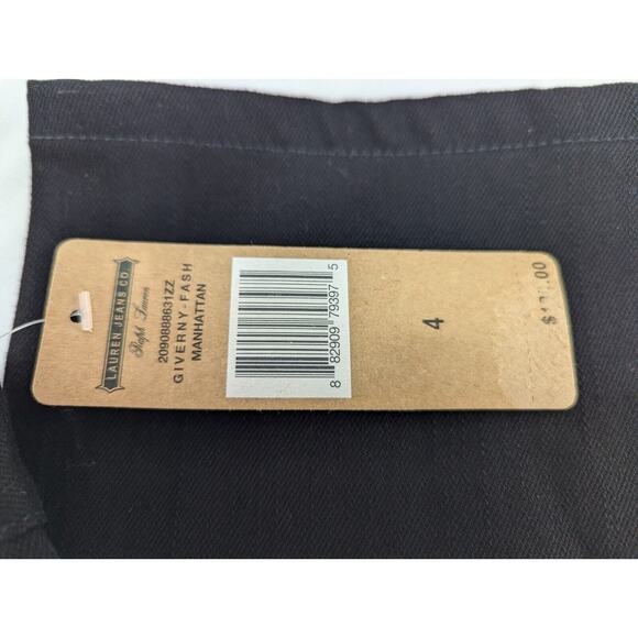 Lauren Ralph Lauren Manhattan Black Embroidered Jeans NWT size 4 MSRP‎ $139.00 - Picture 4 of 11